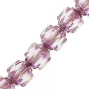 Antique Fire Polished faceted beads  6mm Crystal Dark Bronze x20