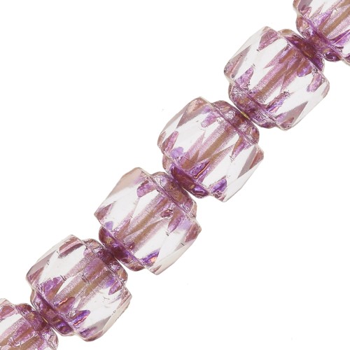 Antique Fire Polished faceted beads  6mm Crystal Dark Bronze x20