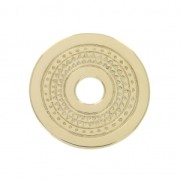Ethnic pattern medal 20 mm Gold plated 3 microns x1|raw }}