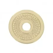 Ethnic pattern medal 20 mm Gold plated 3 microns x1