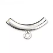 Silver Tube 16x3mm to dangle charms x1