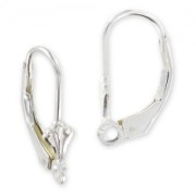 925 Sterling Silver pierced clips Lily flower x2|raw }}