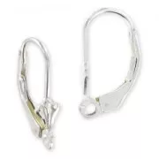 925 Sterling Silver pierced clips Lily flower x2