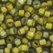 Toho Seed beads 15/0 TO15R246 - Luster Black Diamond Op Yellow L