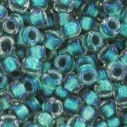 Toho Seed beads 15/0 TO15R264 - Crystal AB Teal Lined|raw }}