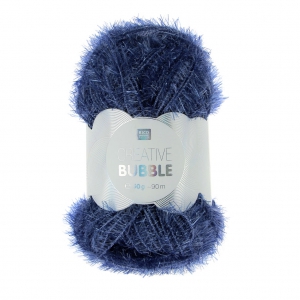 Creative Bubble - Sponge crochet thread tawashi Blue x50g