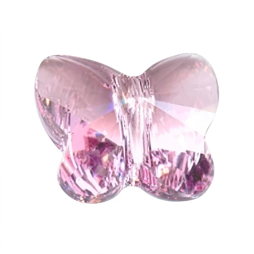 PureCrystal 5754 Butterfly  8mm Light Rose x1