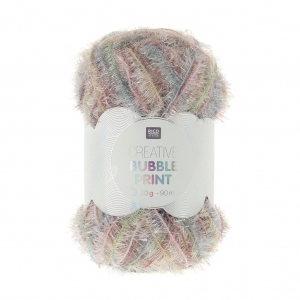 Creative Bubble - Sponge crochet thread tawashi Pink Patina x50g