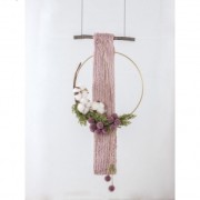 Bare metal circle for Dreamcatcher Suspension and Lamps 25 cm Antique Gold Tone x1