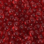 Miyuki Fringe beads 3.4 mm DP140 - Transparent Red Orange x8g