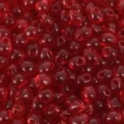 Miyuki Fringe beads 3.4 mm DP140 - Transparent Red Orange x8g