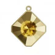 Stick-on setting for PureCrystal Kaleidoscope Square 4499 10 mm Gold Tone x1
