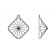 Stick-on setting for PureCrystal Kaleidoscope Square 4499 10 mm Gold Tone x1