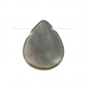 Mother-of-Pearl drop 8x10 mm Iridescent Grey x1|raw }}