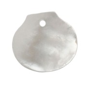 10x11 mm seashell sequin - Mother-of-pearl x1