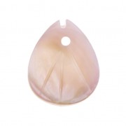 Mother-of-pearl leaf shape sequin 12x10 mm Pink x1|raw }}