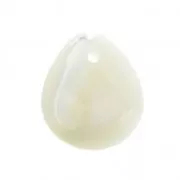 Mother-of-pearl leaf shape sequin 12x10 mm Natural x1