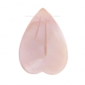 Mother-of-pearl Petal 12x9 mm Pink x1