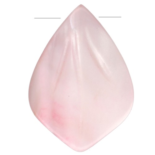 Mother-of-pearl petal, 14x10 mm - Pink x1