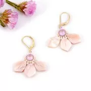 Mother-of-pearl Petal 14.5x10 mm Pink x1