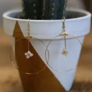 Mother-of-pearl flower 10 mm x1