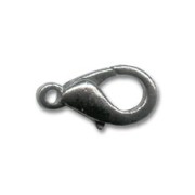 Lobster claw clasp 13mm black nickel tone|raw }}