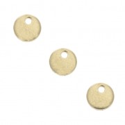 Round 5 mm sequins/charms Gold-filled x4|raw }}