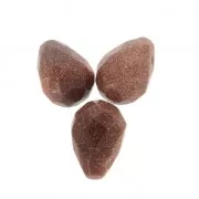 Faceted drop 6x9 mm imitation Pierre de soleil - Gold Stone x1