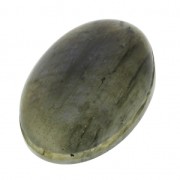 Oval cabochon - Grooved stone for macrame 25x18 mm Labradorite x1|raw }}