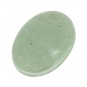 Oval cabochon - Grooved stone for macrame 18x13 mm Aventurine x1|raw }}