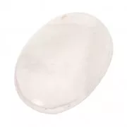 Oval cabochon - Grooved stone for macrame Rose Quartz x1