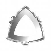 Setting for PureCrystal Kaleidoscope Triangle 4799 9 mm Rhodium Tone x1|raw }}