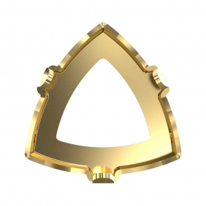 Setting for PureCrystal Kaleidoscope Triangle 4799 9 mm Light Gold Tone x1