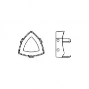 Setting for PureCrystal Kaleidoscope Triangle 4799 9 mm Light Gold Tone x1