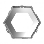 Setting for PureCrystal Kaleidoscope Hexagon 4699 14x16 mm Rhodium Tone x1