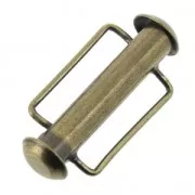 21.5 mm Sliding clasp for beadweaving - Bronze Tone x1