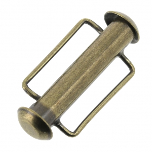 21.5 mm Sliding clasp for beadweaving - Bronze Tone x1