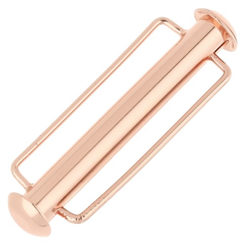 Sliding clasp for weaving 31.5 mm beads - Rose Gold x1