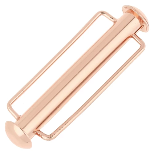 Sliding clasp for weaving 31.5 mm beads - Rose Gold x1