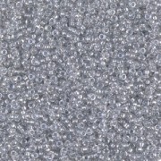 Miyuki Seed beads 15/0 1105 - Crystal Spkl Silver Gray Lined