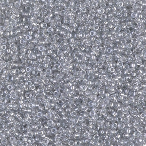 Miyuki Seed beads 15/0 1105 - Crystal Spkl Silver Gray Lined
