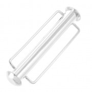 31.5 mm Sliding clasp for beadweaving - Fine silver plating x1|raw }}