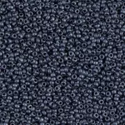 Miyuki Seed beads 15/0 2001 - Mat Gunmetal Metallic luster (Ex MR15/1254) x8g