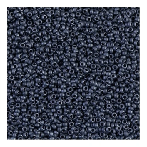 Miyuki Seed beads 15/0 2001 - Mat Gunmetal Metallic luster (Ex MR15/1254) x8g