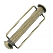31.5 mm Sliding clasp for beadweaving - Bronze Tone x1