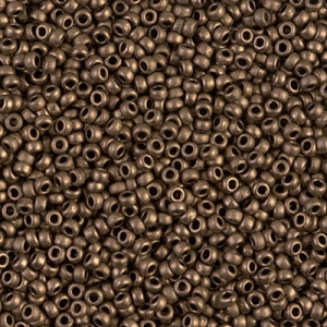 Miyuki Seed beads 15/0 2006 - Mat Metallic Dark Bronze