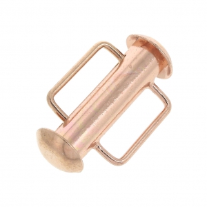 16.5 mm Sliding clasp for beadweaving - Rose Gold Tone x1