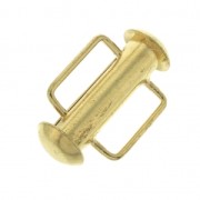 16.5 mm Sliding clasp for beadweaving - fine Gold plated x1