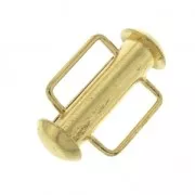 16.5 mm Sliding clasp for beadweaving - fine Gold plated x1