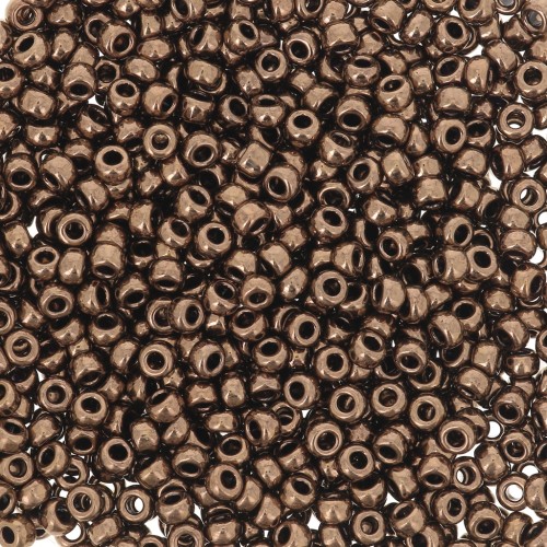 Miyuki 11/0 Seed beads 457 - Dark Bronze Metallic x8g